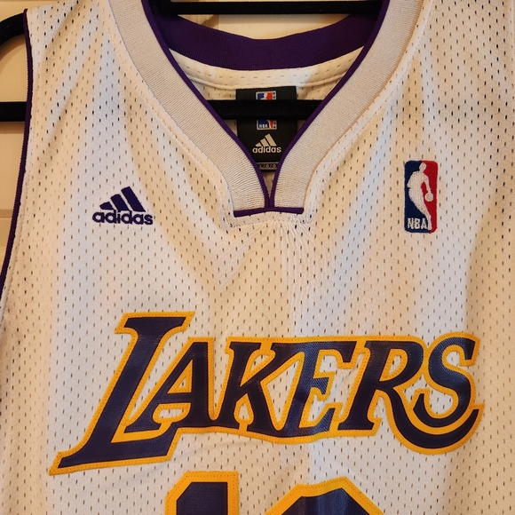 *NWOT* LA Lakers Pau Gasol #16 NBA Jersey Sunday Whites Adidas - Picture 4 of 7